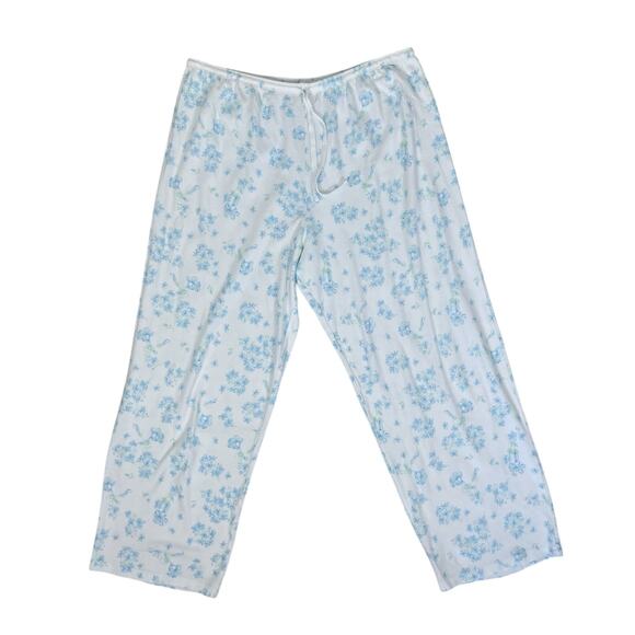 Eileen West Cotton Floral Pajama Pants Set Size Large Cottage Grandma Feminine - Picture 4 of 14